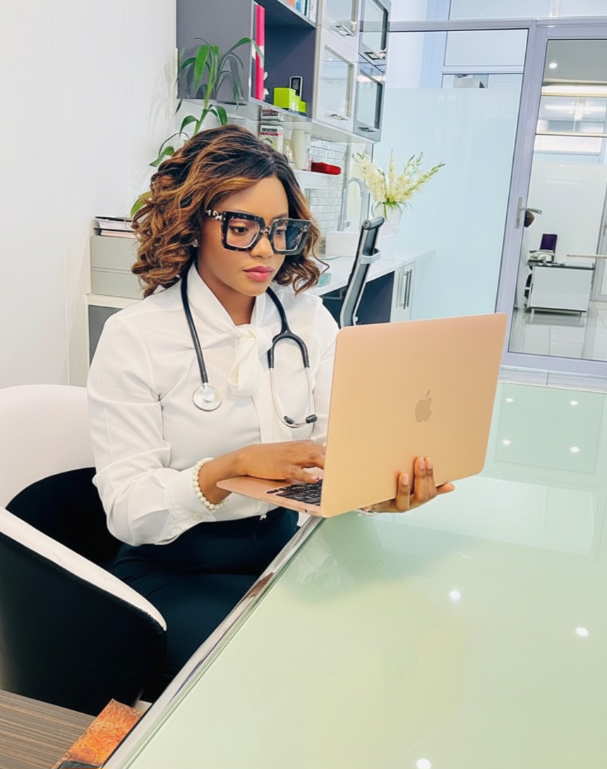 Dr. Kashuupulwa in her office